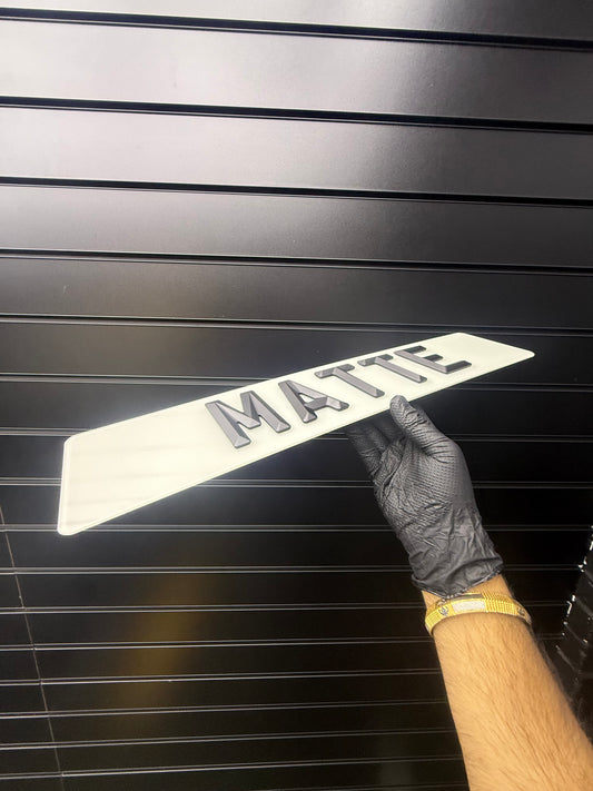 4D Matte Retro Bevelled