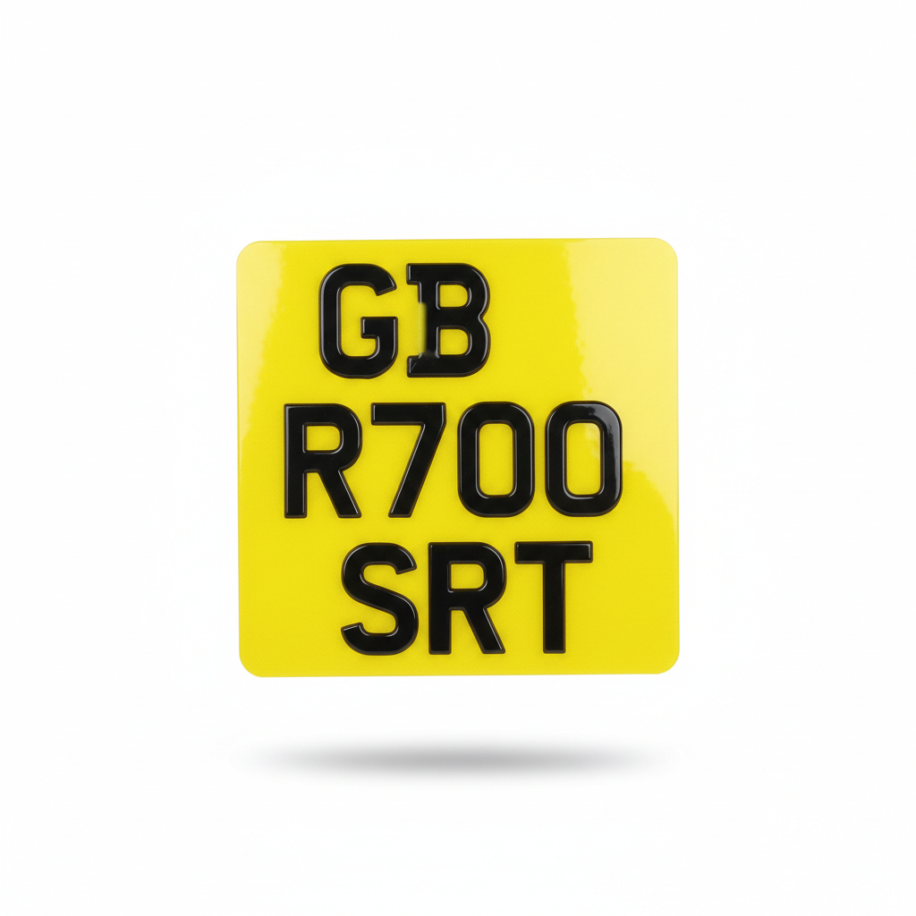 Bike Plate Printed