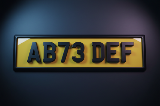 4D Matte Retro Bevelled Standard (Front & Rear)