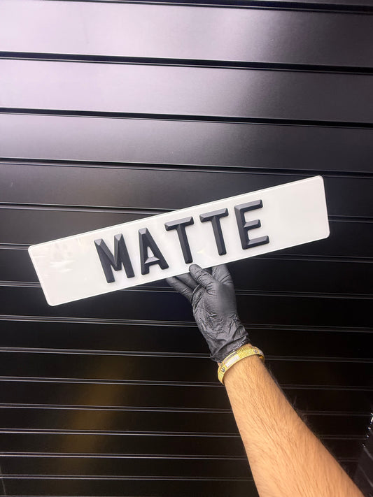 Matte Retro Bevelled