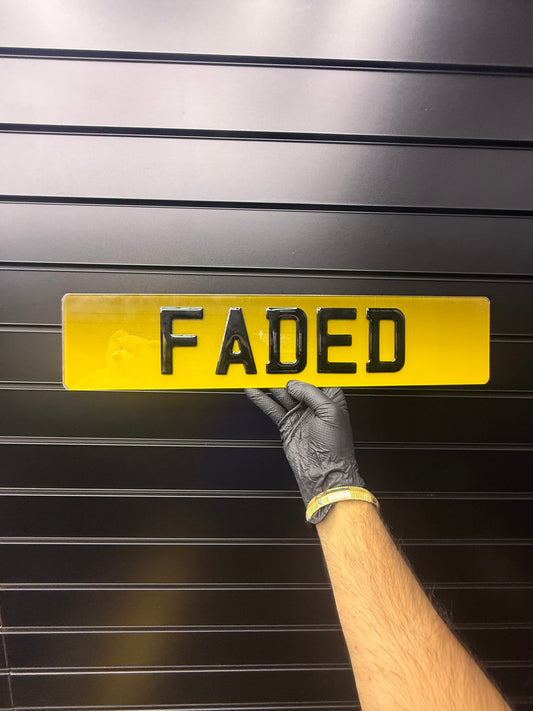 FADED PLATES - 4D 5mm Standard