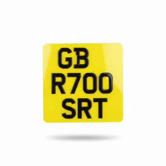 Bike Plate Printed