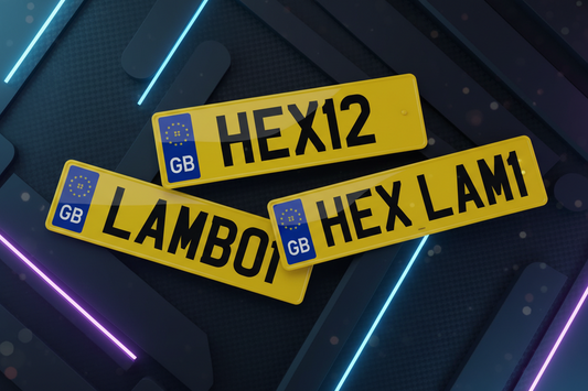 HEX/LAMBO Printed - 5 Digit / 6 Digit / 7 Digits (Front & Rear)